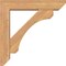Ekena Millwork Legacy Slat Smooth Bracket w/ Offset Brace, Western Red Cedar, 5 1/2"W x 24"D x 24"H BKT0604X24X24LEC06SWR - alternate 3
